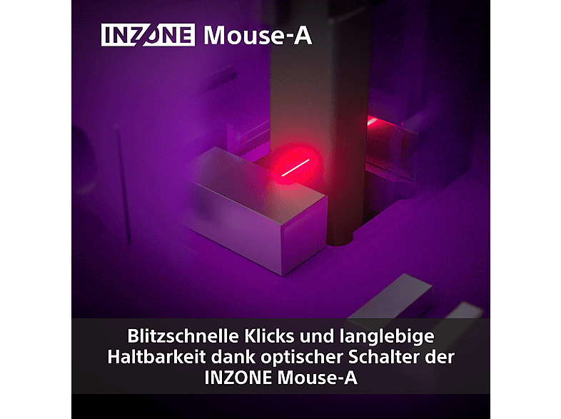 Sony Inzone Mouse-A Kabellose Gaming-Maus, 30000 dpi, Schwarz; Gaming Maus — Foto 5 von 5