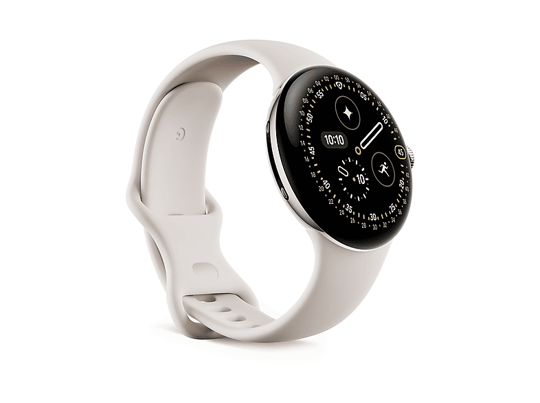 GOOGLE Pixel Watch 4 45 LTE Smartwatch Fluorelastomer, 150-215, Porcelain