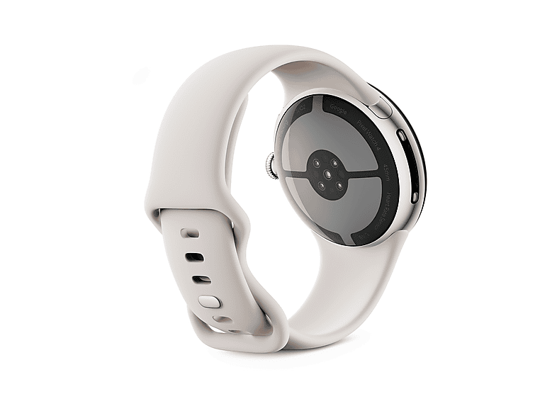 GOOGLE Pixel Watch 4 45 Wi-Fi Smartwatch Fluorelastomer, 150-215, Porcelain