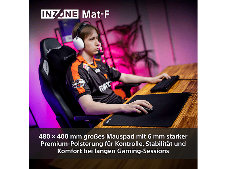 SONY Inzone Mat-F Gaming-Mauspad (400 mm x 480 mm); Gaming Mauspad — Foto 4 von 5