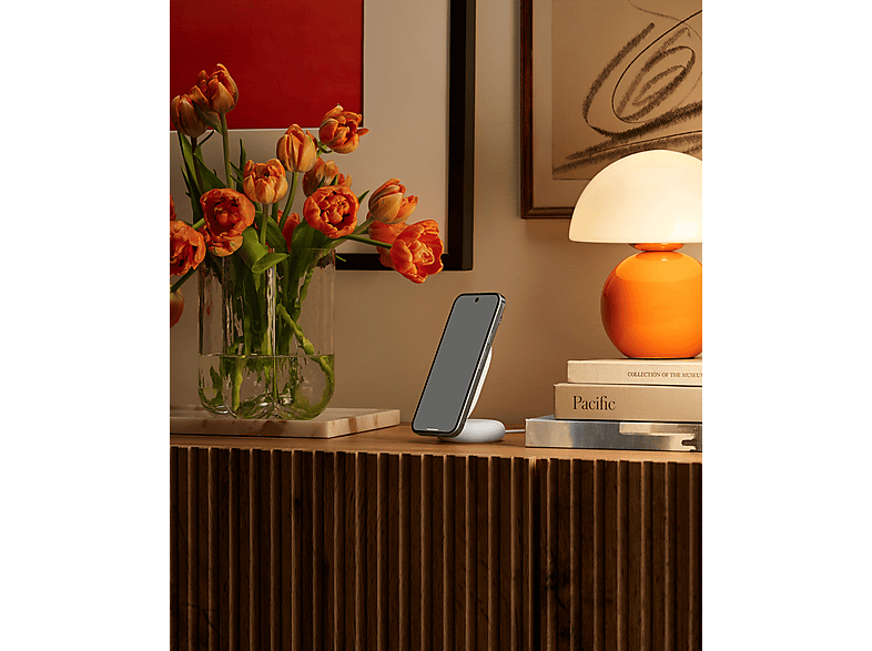 Thumbnail - GOOGLE Pixelsnap-Ladegerät mit Standhalterung, Bundle Google, Ladegerät: Fog, Stand: Snow