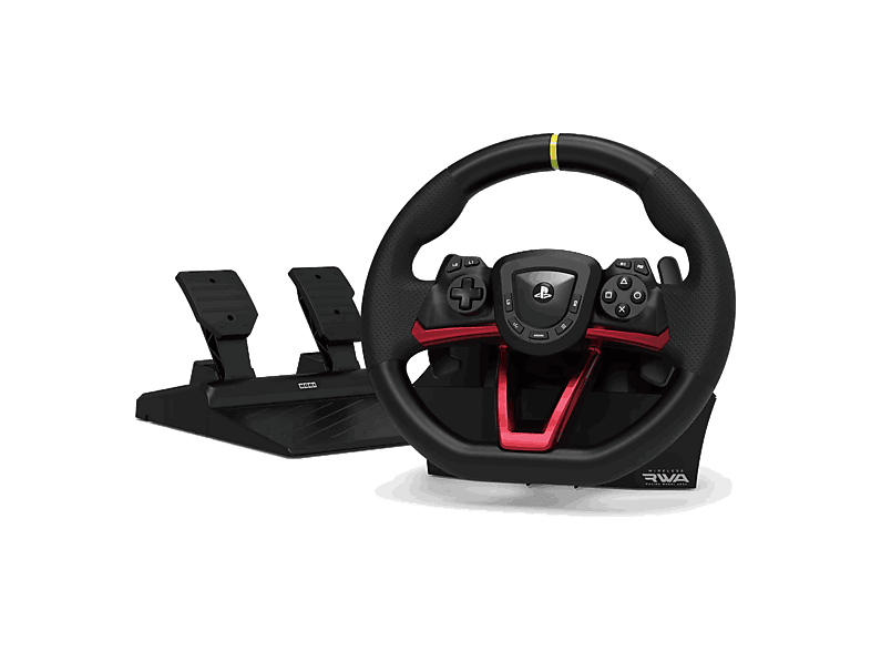 Volante y pedales - Hori APEX Wireless Rac Wheel, Para PS5, PS4 PC, Giro 270°, 10h Autonomía, Negro