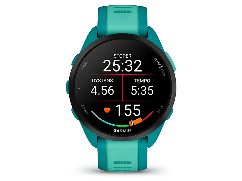 Zegarek sportowy GARMIN Forerunner 165 Music Turkusowy – zdjęcie 2