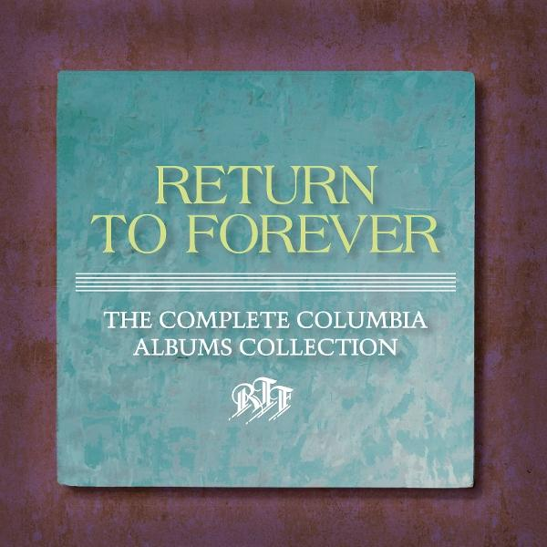 Albumcover von Return to Forever, mit Text auf blau-grünem Hintergrund. Titel und Album-Informationen sind angezeigt.