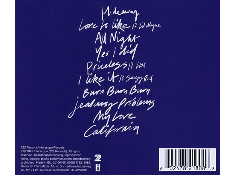 Thumbnail - Maroon 5 - Love Is Like (CD)