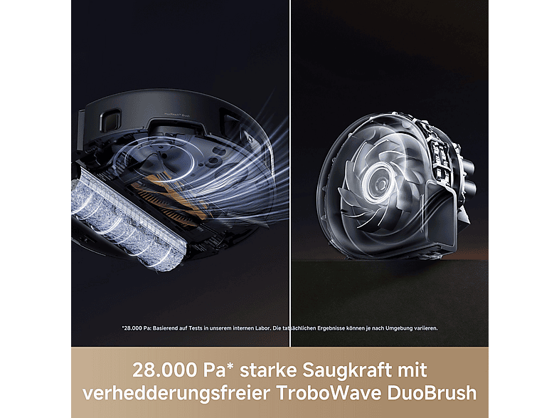 movA Z60 Ultra Roller Complete Saugroboter mit Wischfunktion (Schwarz, Laufzeit: bis zu 150min., mit Absaugstation) — Foto 5 von 5