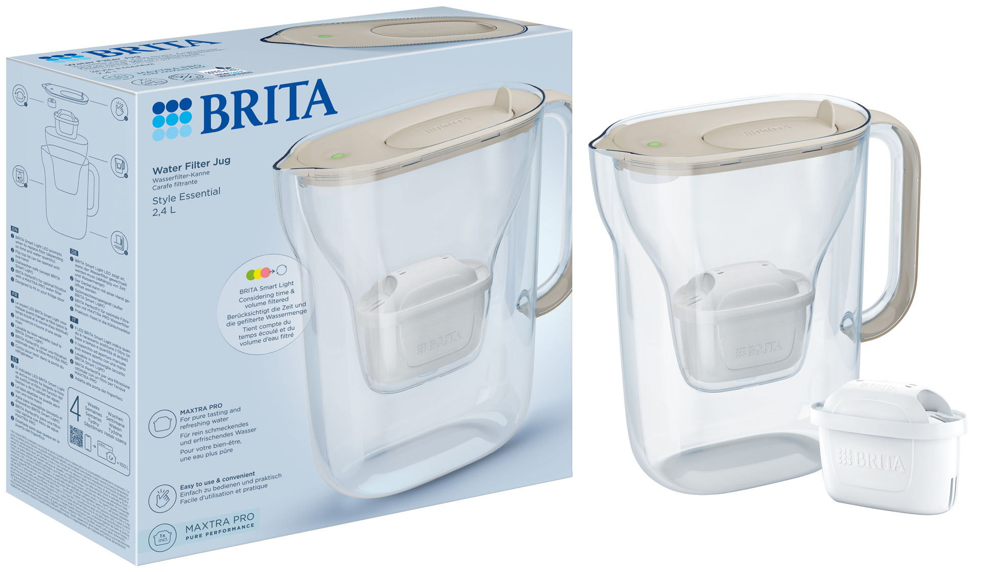 BRITA BR1057794 Style Ess.Kancsó 2.4 L homok