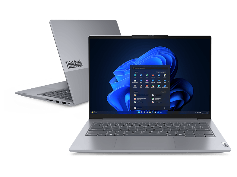 Laptop LENOVO ThinkBook 14 G7 ARP / AMD Ryzen™ 5 7535HS 16 GB RAM 512 SSD Radeon™ 660M Windows 11 Pro Szary