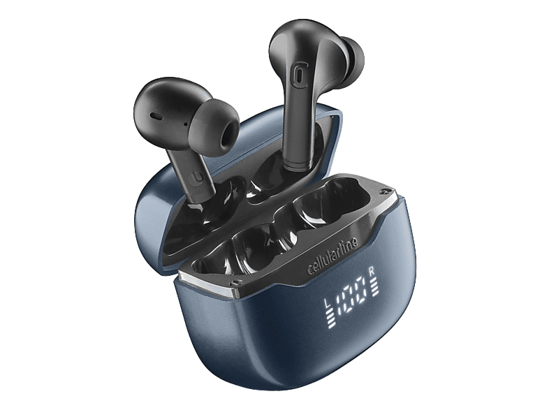 CELLULARLINE Key Pro, In-ear True Wireless Kopfhörer Bluetooth Schwarz/Blau