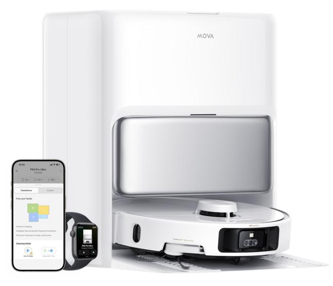 Mova P50 Pro Ultra robotdammsugare vit