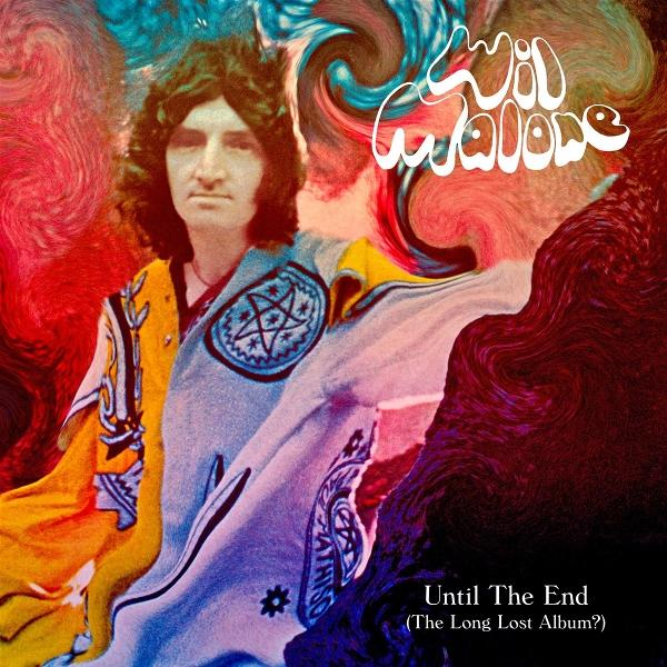Albumcover mit einem Mann in bunter Kleidung. Der Hintergrund wirbelt mit Rot, Blau und Gelb. Text: Wild Malone, Until The End.