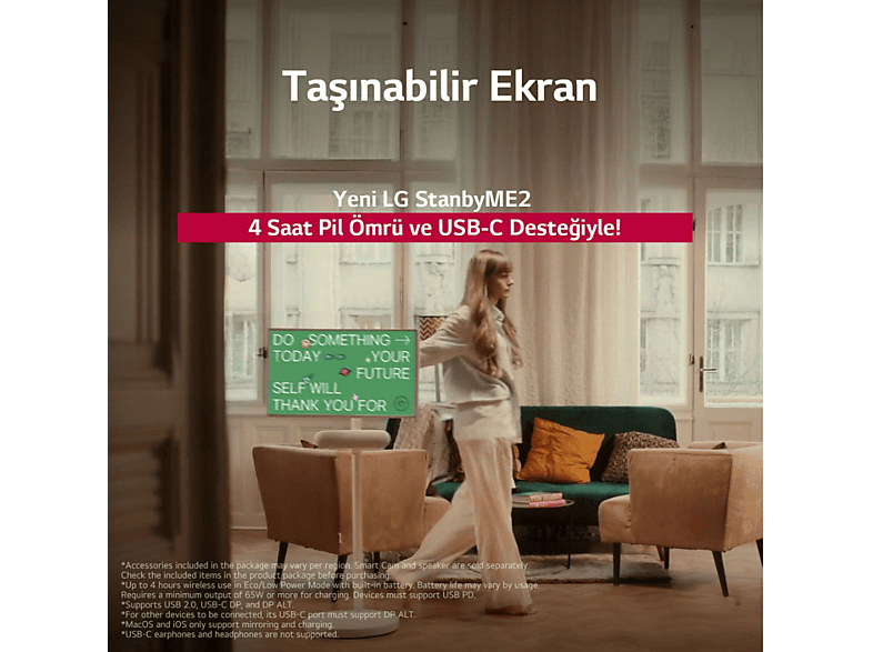 LG 27LX6TDGA StanbyME 2 27 inç 68 Ekran Smart Dokunmatik