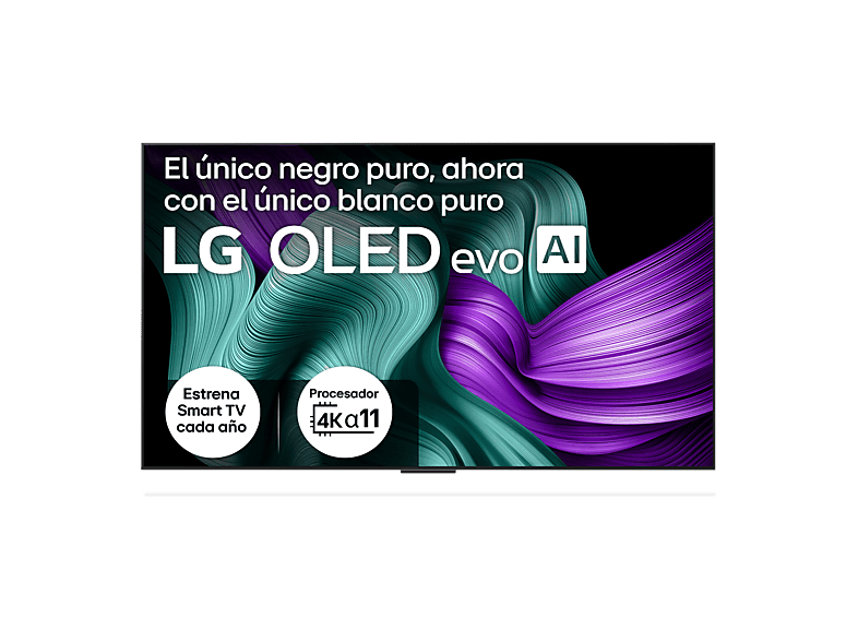 TV OLED 77" - LG OLED77M59LA, UHD 4K Inalámbrico, Procesador Inteligente α11 AI Processor Gen2, Smart TV, DVB-T2 (H.265), Rocky Black