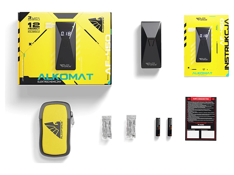 Alkomat elektrochemiczny AlcoForce AF450 – zdjęcie 2