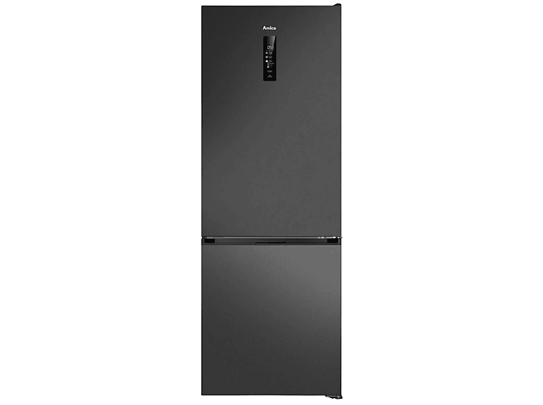 Chłodziarko-zamrażarka wolnostojąca AMICA FK3706D.5DFXCM (D) Czarny inox