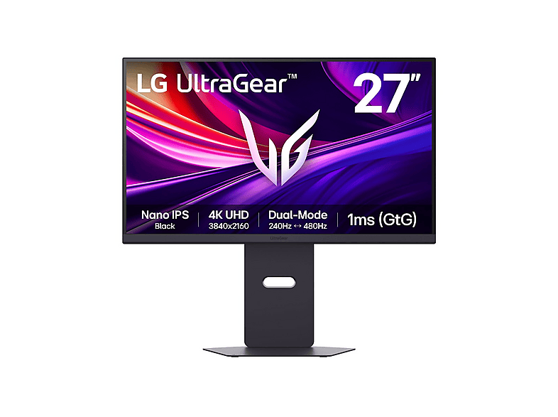 LG ELECTRONICS UltraGear 27G850A-B 27 Zoll Gaming Monitor, Full-HD, 1 ms Reaktionszeit, 450 cd/m², 240 Hz, Schwarz