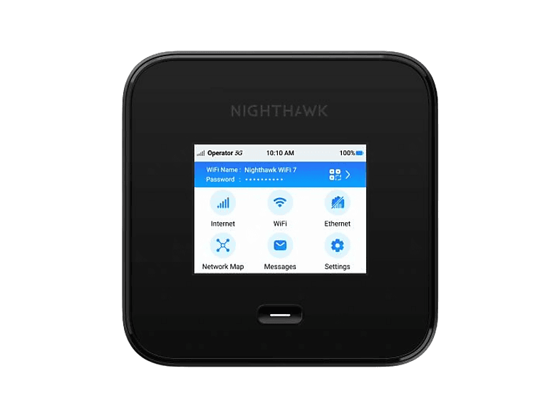 NETGEAR M7 Pro 5G, mobiler WiFi 7-Router, 6 Gbit/s, Schwarz; Mobiler Router