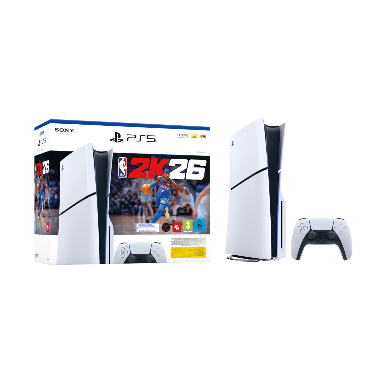 Sony Playstation 5 Console + Nba 2k26 1 Tb afbeelding