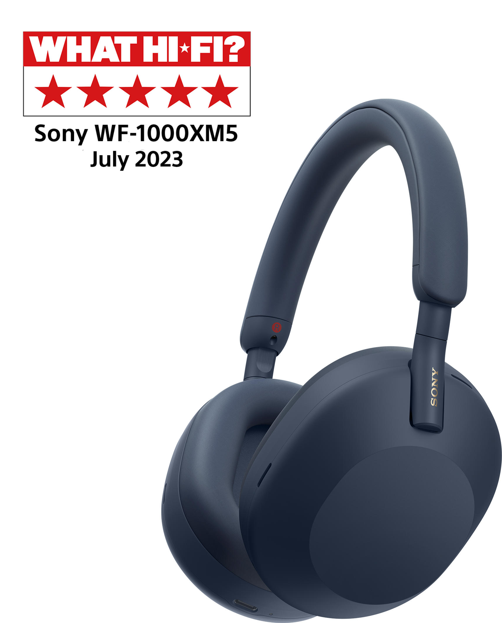 SONY WH-1000XM5L Prémium vezeték nélküli, zajszűrős fejhallgató, éjkék (WH1000XM5L.CE7)