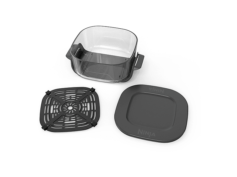 NINJA XSKLIDPLTEUUK CRISPi, 3.8 l- TempWare-Glasbehälter mit Deckel Anthrazit