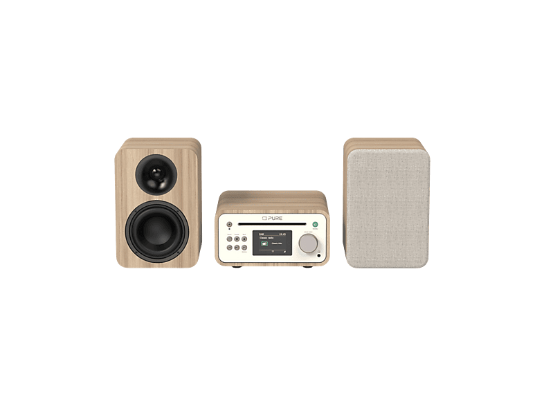 Pure Acoustics Classic Stereo Mini Set Wit/eiken