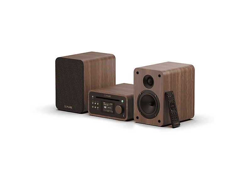 Pure Classic Stereo Mini - Das charmante Micro-Stereo-System, Kaffee Braun/Walnuss; Kompakt Anlage — Foto 2 von 5