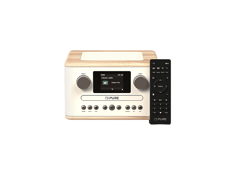 Pure Acoustics Classic C-d4 Stereo Set Wit/eiken