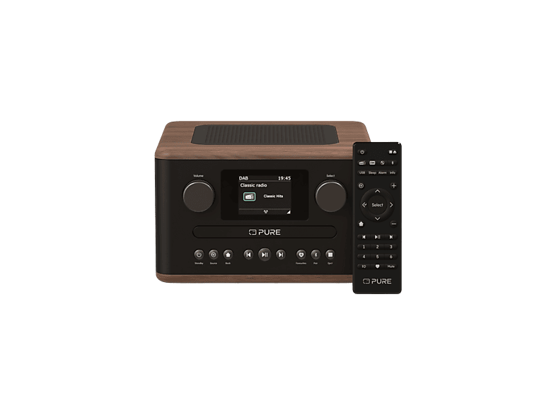 Pure Acoustics Classic C-d4 Stereo Set Bruin/ Walnoten