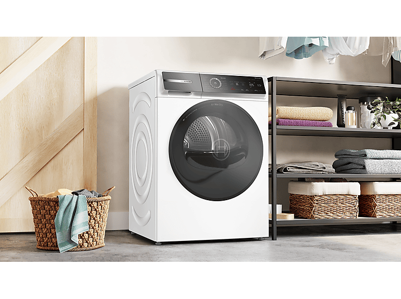 Bosch WRB247C40 Wärmepumpentrockner (9,0 kg, EEK: A, 57 dB(A)), Weiß) — Foto 3 von 5