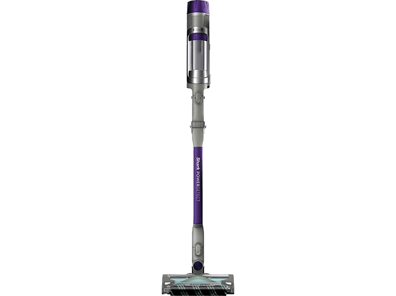 Aspirador escoba - Shark PowerDetect IP1251EUT, 380 W, 70 min Autonomía, 3 Velocidades, Pantalla LED, Tubo Flexible, Gris/Púrpura