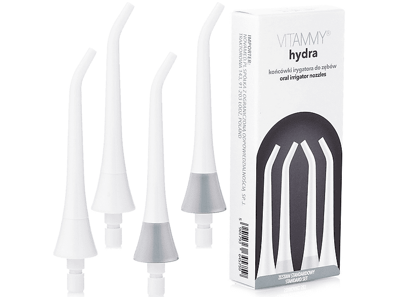 Końcówki do irygatora VITAMMY Hydra 4szt. Biały – zdjęcie 3