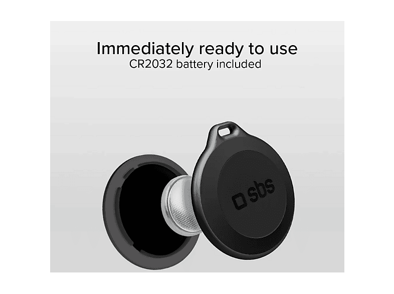 SBS 87545 Wasserfester Tracker, kompatibel mit Apple Find My, Schwarz Ortungsgerät — Foto 4 von 5