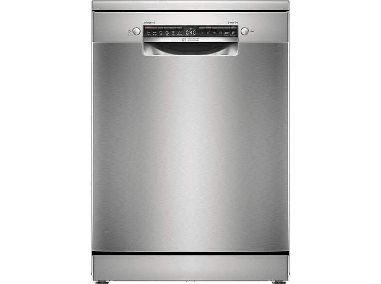 Lavavajillas - Bosch SMS4ECI28E, Serie 4, 14 servicios, 6 programas, 60 cm, App Home Connect, Extra Secado, Acero antihuellas