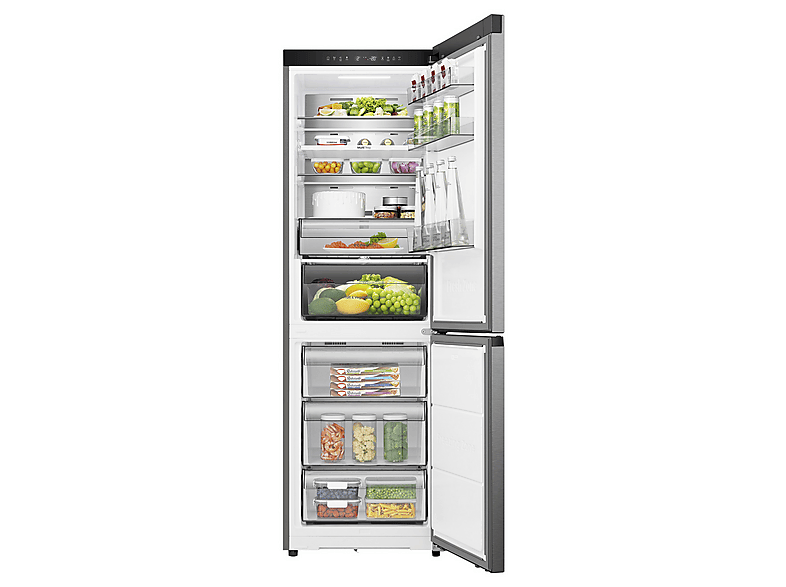 Frigorífico combi - Hisense RB3K330SAIC, No Frost, 185.6 cm, 330 l, Kitchen Fit, WiFi, Acero inoxidable – imagen 2