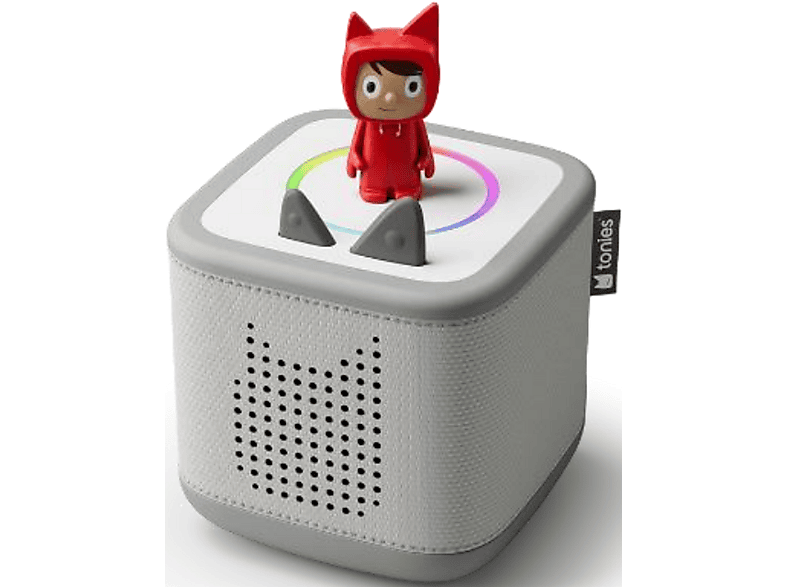 tonies Toniebox 2 Starter Set Mondgrau inkl. Kreativ-Tonie Figur; Starterset Lernspielzeug