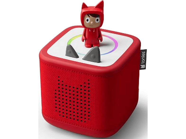tonies Toniebox 2 Starter Set rot inkl Kreativ-Tonie Figur; Starterset Lernspielzeug