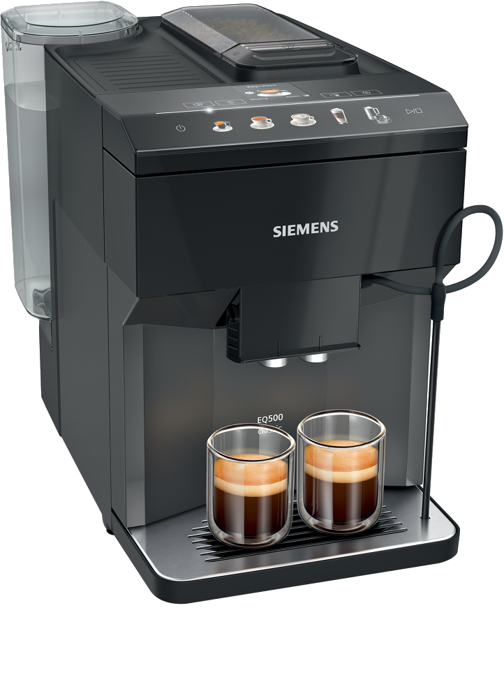 SIEMENS TP511R09 Automata kávéfőző EQ500, 15 bar, kerámia őrlőmű, fekete