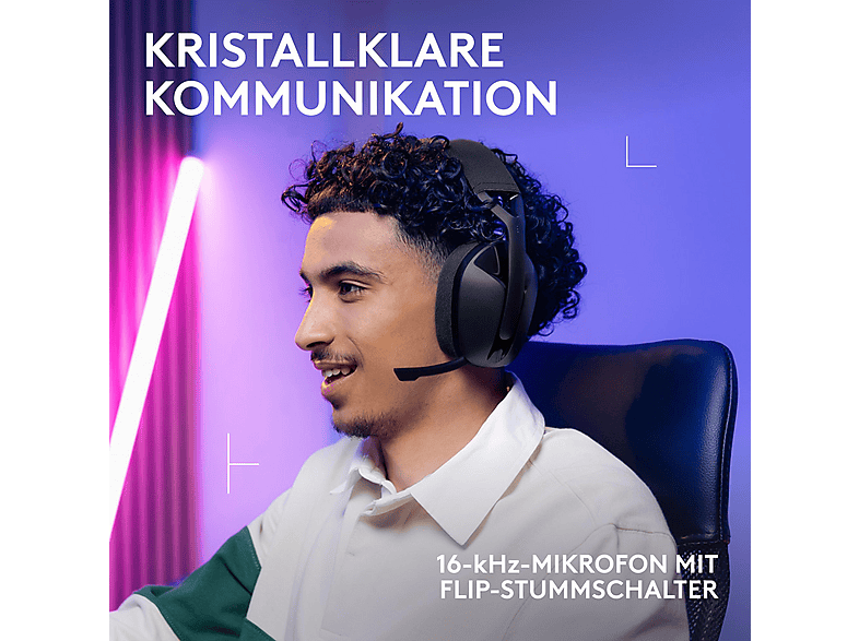 Thumbnail - LOGITECH G321 LIGHTSPEED, Over-ear Gaming-Headset Bluetooth Black