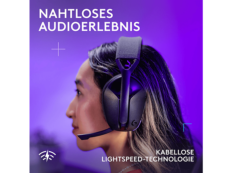 Thumbnail - LOGITECH G321 LIGHTSPEED, Over-ear Gaming-Headset Bluetooth Black