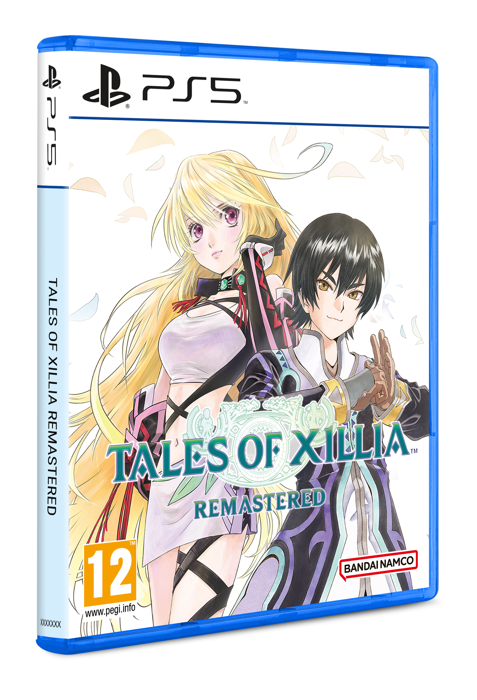 Portada del juego con dos personajes de anime. Mujer rubia a la izquierda, hombre de pelo negro a la derecha. Título: Tales of Xillia Remastered.