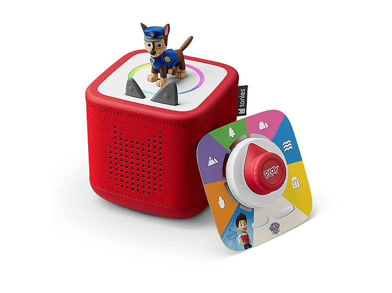 tonies Toniebox 2 Starter Set Play Set Rot inkl. Paw Patrol Chase Figur
