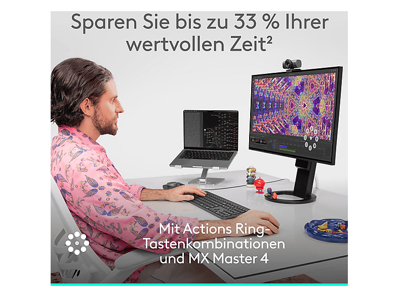 Thumbnail - LOGITECH MX Master 4 Maus, Pale Gray