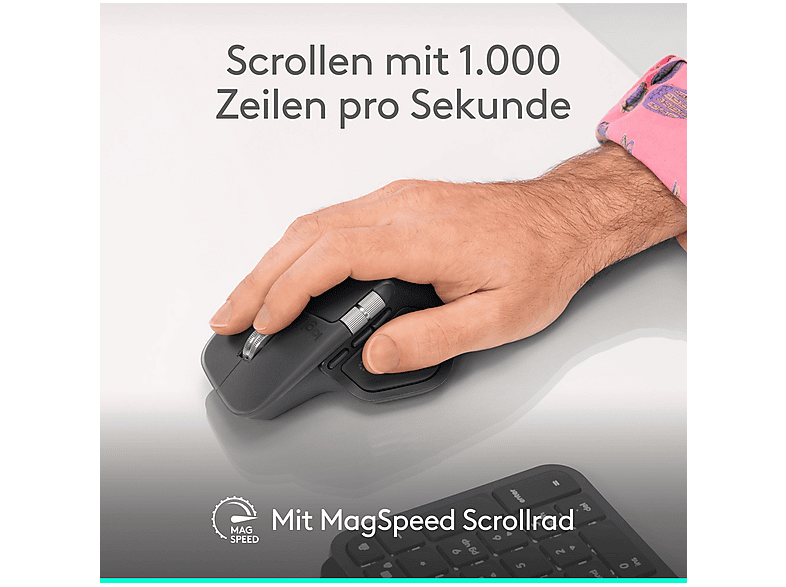 Thumbnail - LOGITECH MX Master 4 Maus, Pale Gray