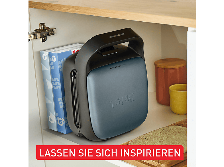 Thumbnail - TEFAL SW862B Snack Collection Sandwich- und Waffeleisen Schwarz/Blau