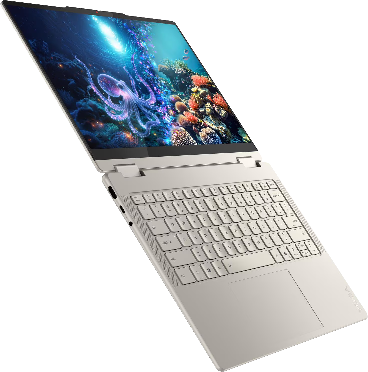 LENOVO Yoga 7 2-in-1 14ILL10 83JQ002WHV Szürke 2in1 eszköz (14" 2.8K WQXGA+ OLED Touch/Core Ultra 7/16GB/1024 GB SSD/NoOS)