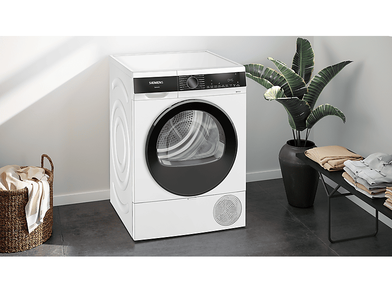 SIEMENS WQ33G2D41 Wärmepumpentrockner iQ500 (9,0 kg, Weiß)