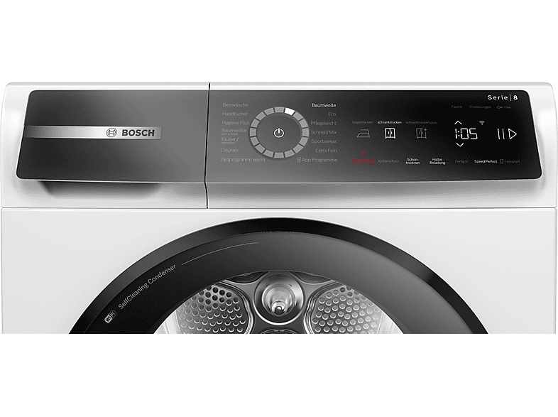 Thumbnail - BOSCH WQB246D41 Wärmepumpentrockner Serie 8 (9,0 kg, Weiß)