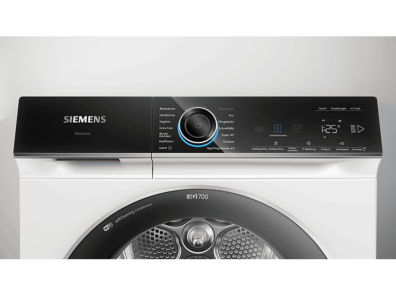 Siemens WQ46B2D41 Wärmepumpentrockner (9,0 kg, EEK: B, 56 dB(A)), Weiß) — Foto 2 von 5