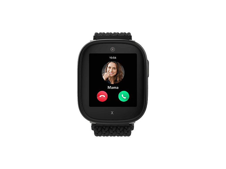 XPLORA Xplora X6 Gen 2 Kindersmartwatch  Textilarmband, L 90 - 146 mm / B 22mm x H 3.3 mm, Schwarz