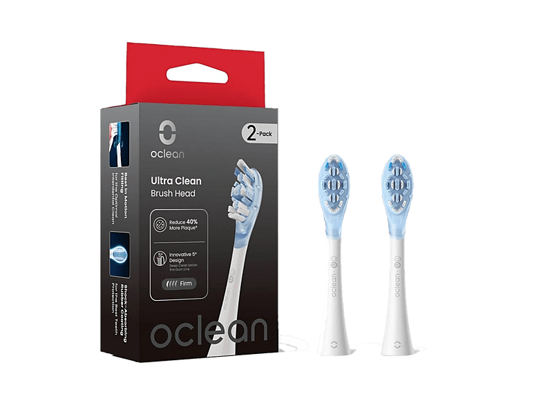 Końcówki do szczoteczki OCLEAN Ultra Clean 2 szt Biały